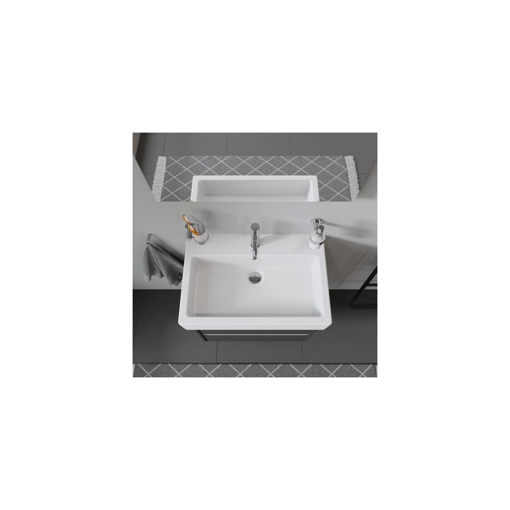 Duravit Vero Waschtisch 470x700x165mm wandhäng., Weiß Hochglanz, Rechteckig, 1 WP m... DURAVIT-0454700000 4021534693564 (Abb. 1)
