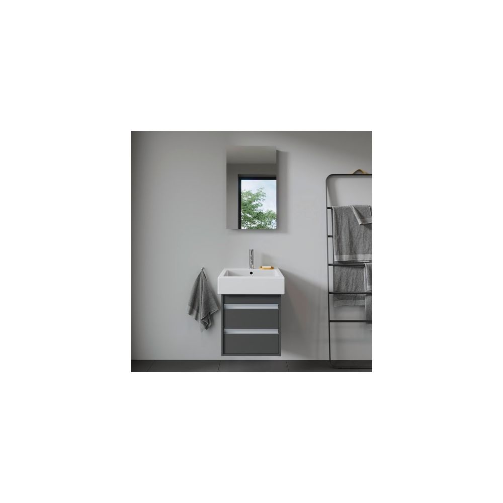 Duravit Vero Waschtisch 470x500x175mm wandhäng., Weiß Hochglanz, Rechteckig, 1 WP m... DURAVIT-0454500000 4021534269301 (Abb. 2)