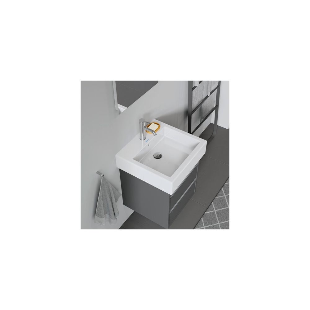 Duravit Vero Waschtisch 470x500x175mm wandhäng., Weiß Hochglanz, Rechteckig, 1 WP m... DURAVIT-0454500000 4021534269301 (Abb. 3)