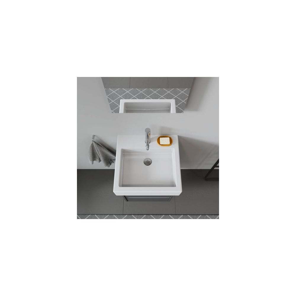 Duravit Vero Waschtisch 470x500x175mm wandhäng., Weiß Hochglanz, Rechteckig, 1 WP m... DURAVIT-0454500000 4021534269301 (Abb. 5)