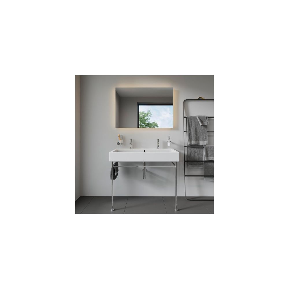 Duravit Vero Waschtisch 470x1000x175mm wandhängend, Weiß Hochglanz, Rechteckig, 2 W... DURAVIT-0454100024 4021534272936 (Abb. 4)