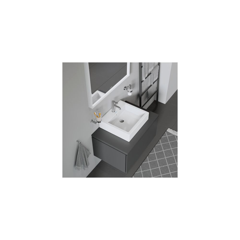 Duravit Vero Aufsatzbecken 500mm, Weiß Hochglanz, WonderGliss, Rechteckig, mit HLB... DURAVIT-04525000001 4021534434174 (Abb. 4)