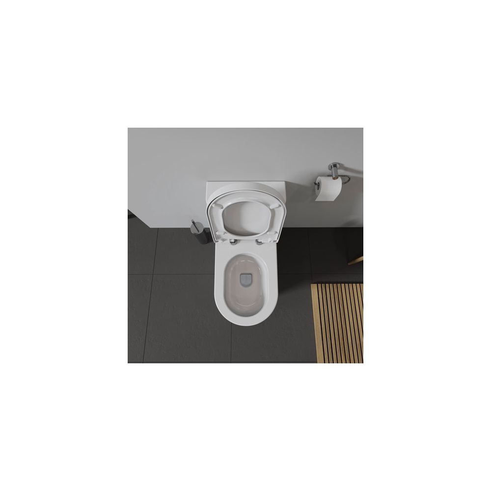 Duravit WC-Sitz, Weiß HG 372x51x488mm mit Absenkauto. Sitzgarnitur ab. Weiße Edels... DURAVIT-0063390000 4021534634321 (Abb. 13)