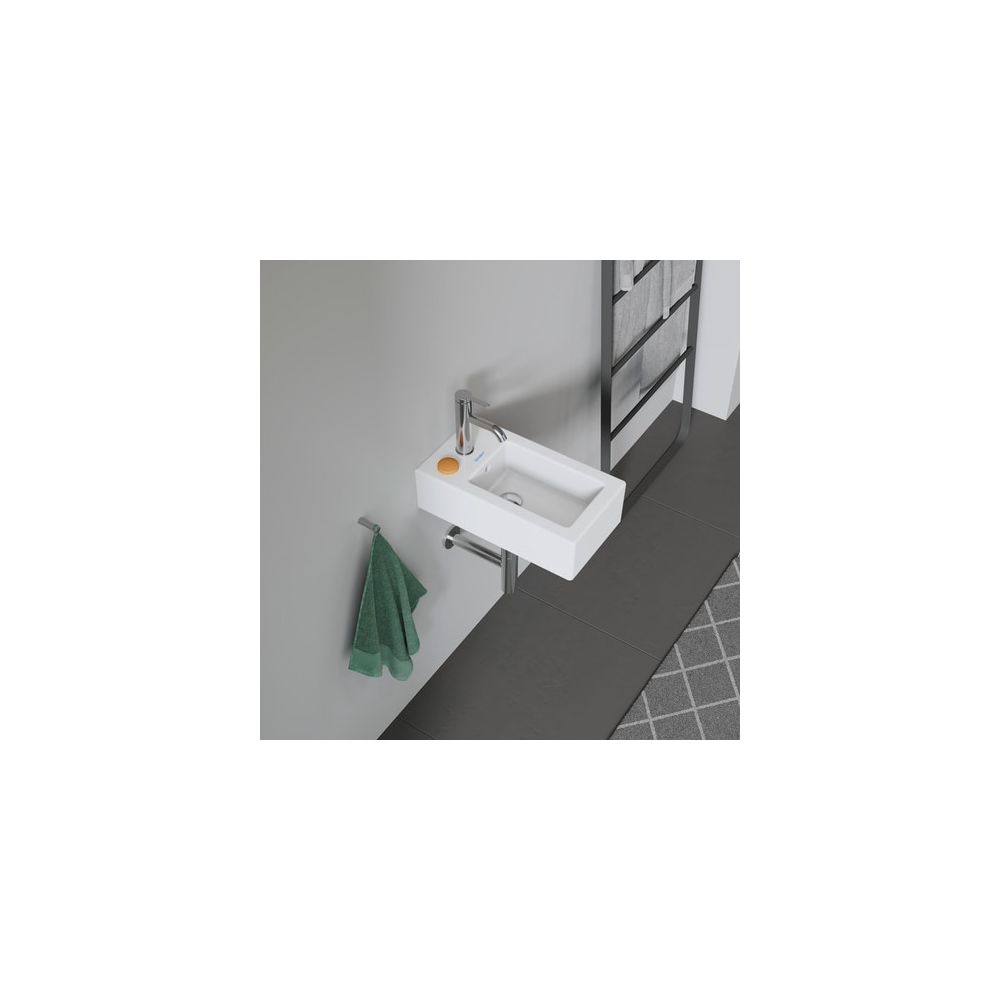 Duravit Vero Handwaschbecken 450x250x145mm, Weiß Hochglanz, Rechteckig,1 Waschplatz... DURAVIT-0702250000 4021534317378 (Abb. 2)