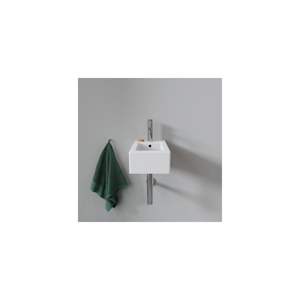 Duravit Vero Handwaschbecken 450x250x145mm, Weiß Hochglanz, Rechteckig,1 Waschplatz... DURAVIT-0702250000 4021534317378 (Abb. 3)