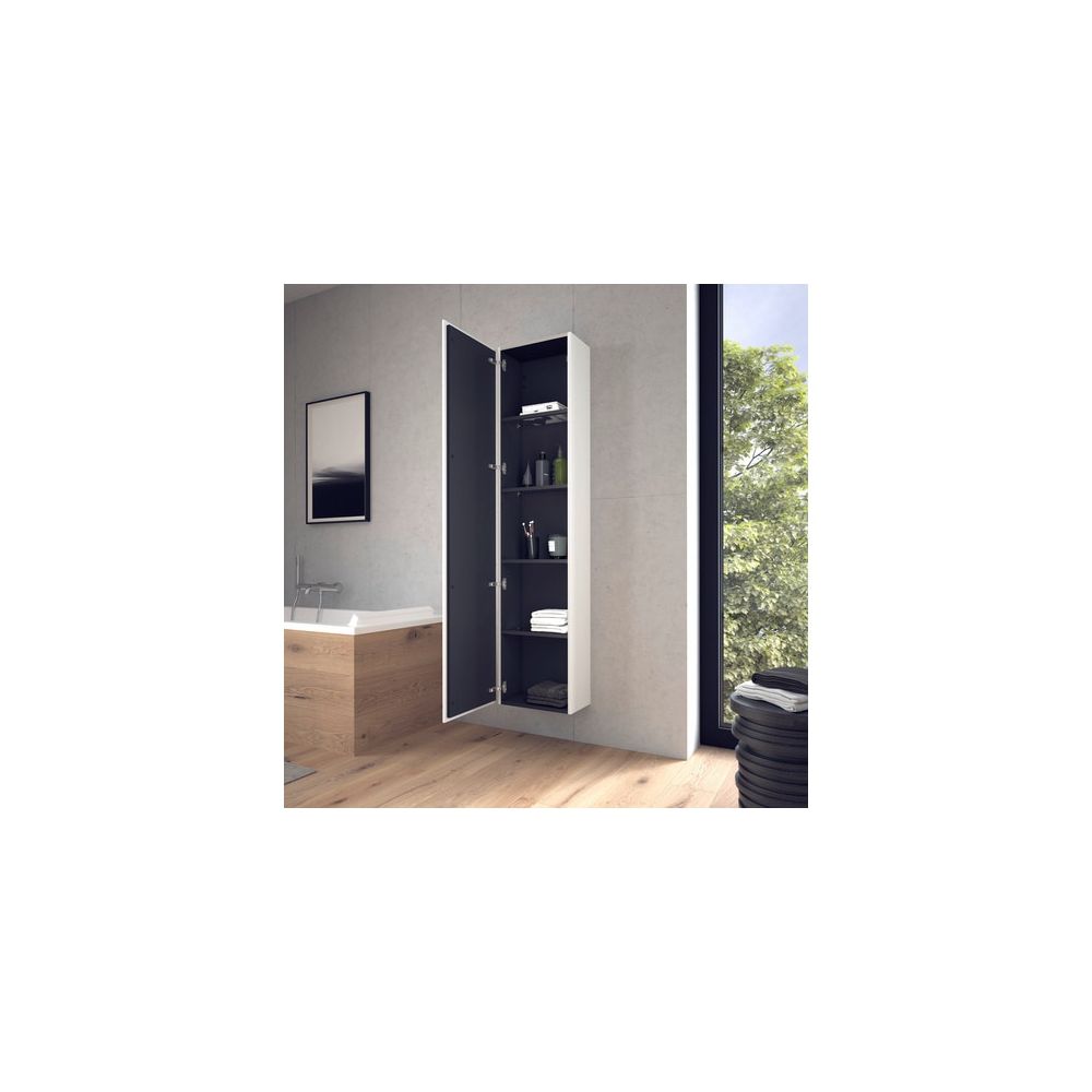 Duravit L-Cube Hochschrank Echtholzfurnier 243x400x1760mm, Mattweiß, 1 Tür R, Grif... DURAVIT-LC1170R1818 4053424305707 (Abb. 7)