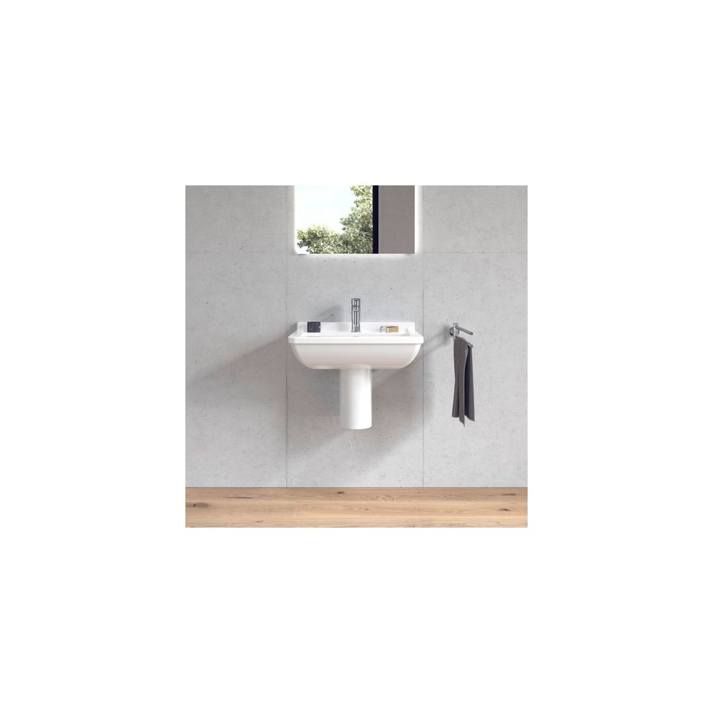 Duravit Starck 3 Waschtisch 450x600x225mm wandhäng., Weiß Hochglanz, Rechteckig, 1 ... DURAVIT-0300600000 4021534222825 (Abb. 4)