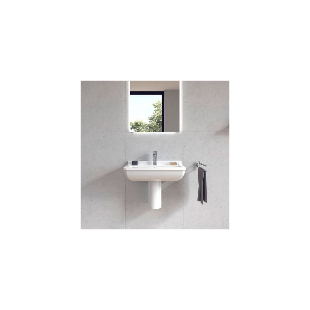 Duravit Starck 3 Waschtisch 485x650x235mm wandhäng., Weiß Hochglanz, Rechteckig, 1 ... DURAVIT-0300650000 4021534222788 (Abb. 5)