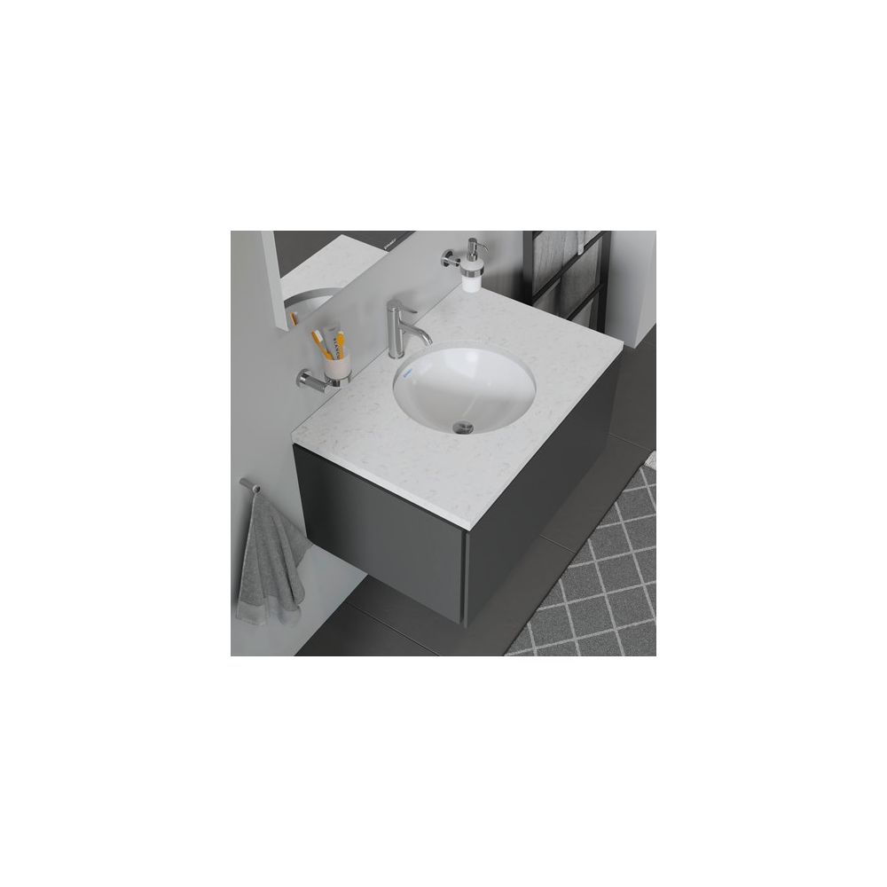 Duravit Architec Einbauwaschtisch 400x400x175mm, Weiß Hochglanz, ohne HLB, mit Über... DURAVIT-0468400000 4021534150401 (Abb. 3)