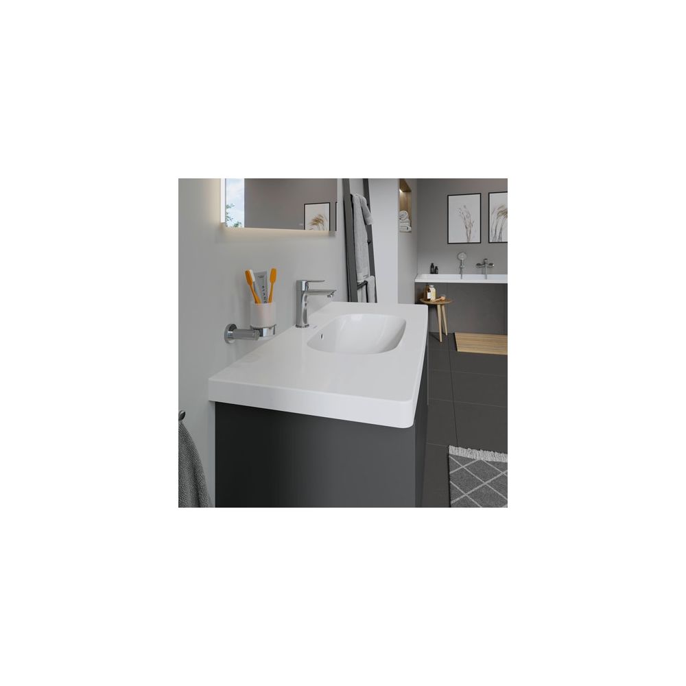 Duravit D-Code Waschtisch 480x1050x180mm, Weiß Hochglanz, Rechteckig, 1 Waschplatz... DURAVIT-03421000002 4021534457920 (Abb. 4)