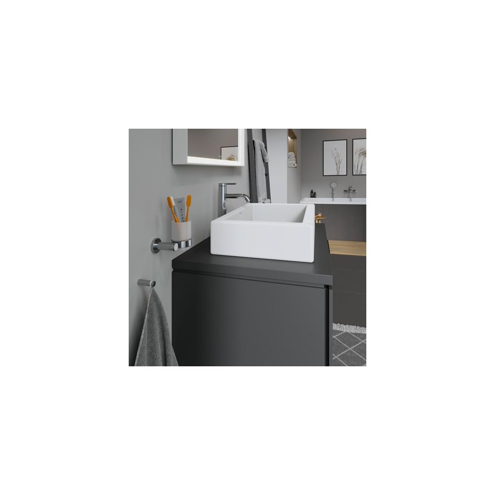 Duravit Vero Aufsatzbecken 600mm, Weiß Hochglanz, Rechteckig, ohne Überlauf und HLB... DURAVIT-0455600000 4021534217272 (Abb. 4)