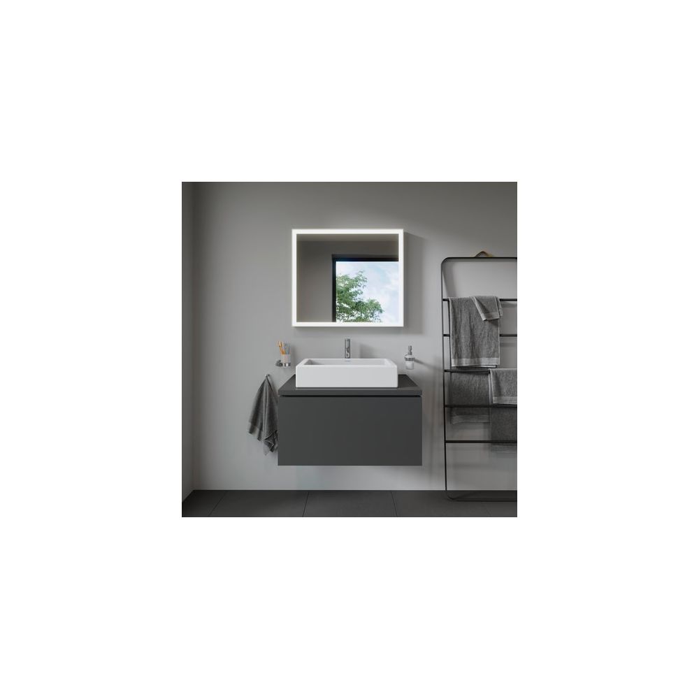 Duravit Vero Aufsatzbecken 600mm, Weiß Hochglanz, Rechteckig, ohne Überlauf und HLB... DURAVIT-0455600000 4021534217272 (Abb. 5)