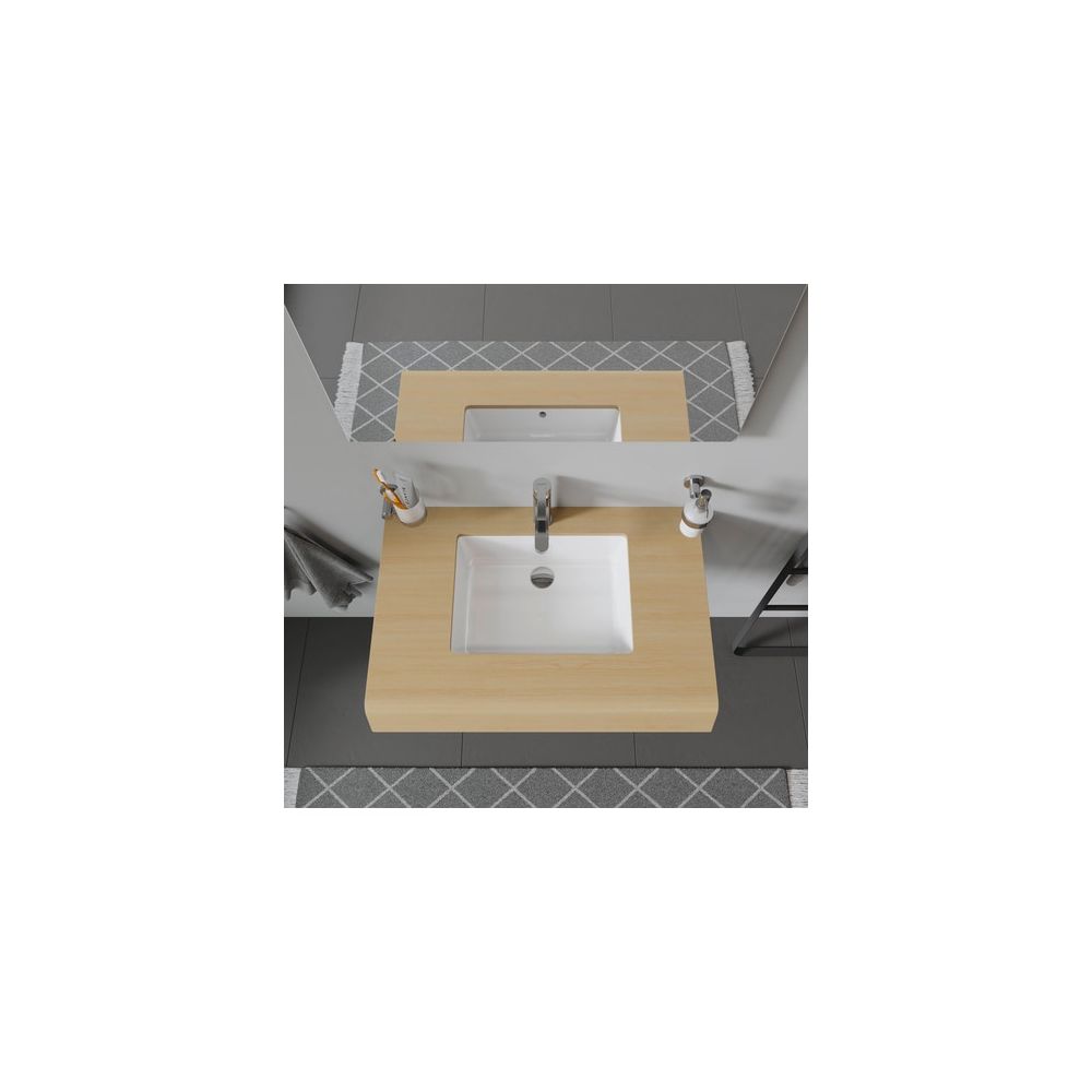Duravit Vero Einbauwaschtisch 315x465x160mm, Weiß Hochglanz, WonderGliss, ohne HLB... DURAVIT-03304300001 4021534812620 (Abb. 1)