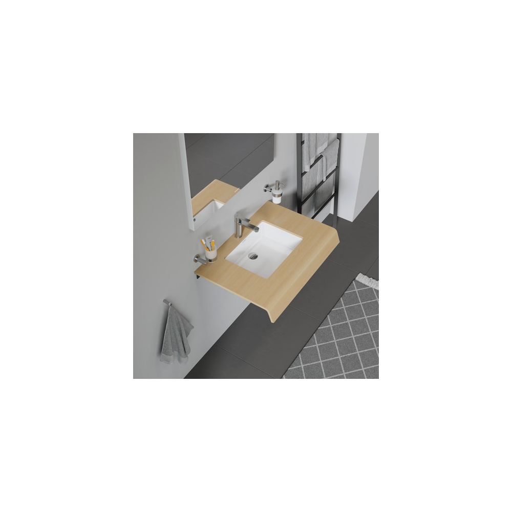 Duravit Vero Einbauwaschtisch 315x465x160mm, Weiß Hochglanz, WonderGliss, ohne HLB... DURAVIT-03304300001 4021534812620 (Abb. 2)