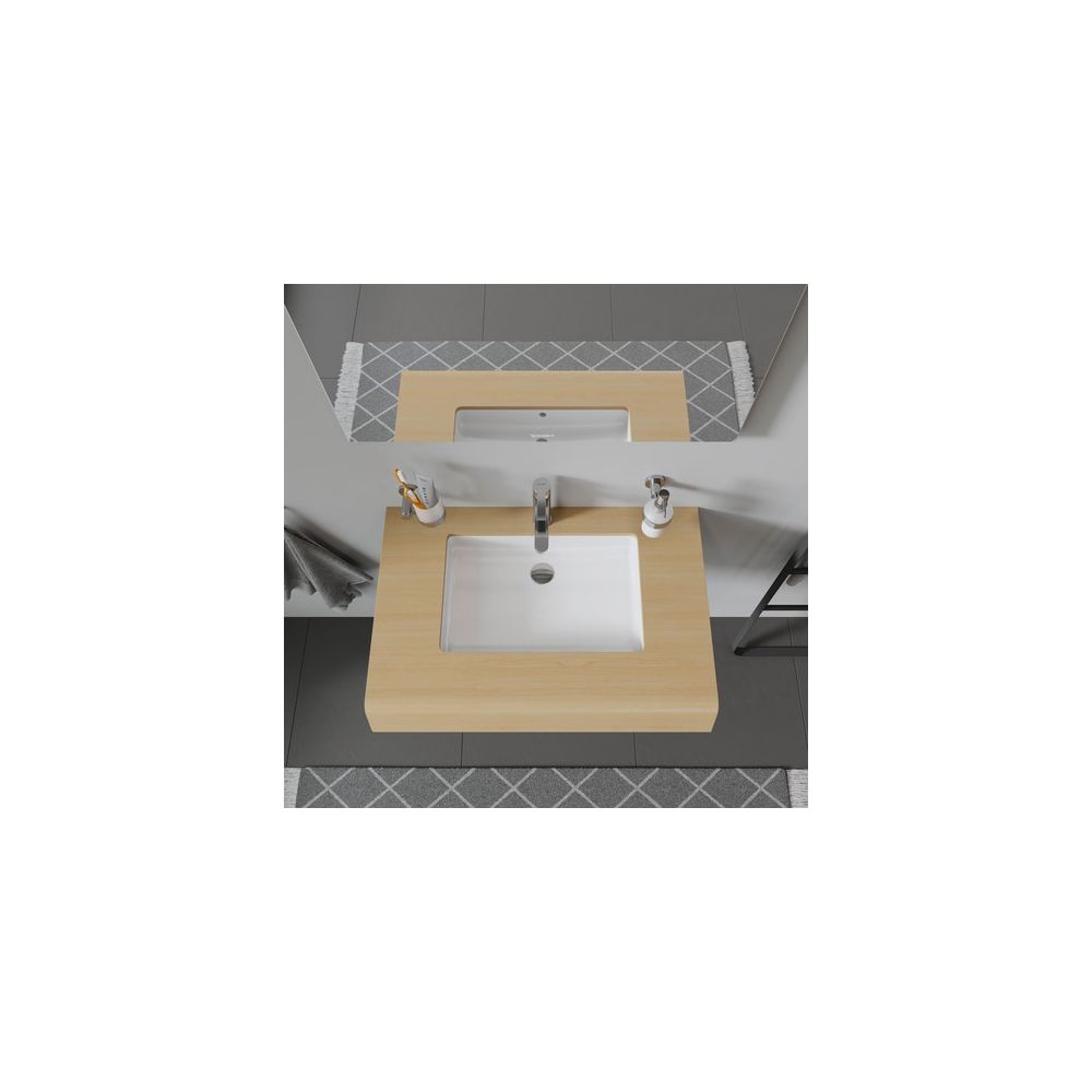 Duravit Vero Einbauwaschtisch 315x485x160mm, Weiß Hochglanz, ohne HLB, mit Überlauf... DURAVIT-0330480000 4021534317682 (Abb. 1)
