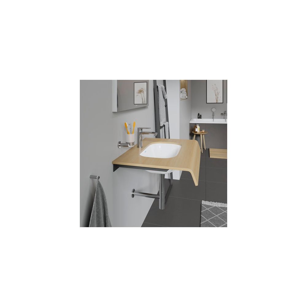 Duravit D-Code Einbauwaschtisch 290x495x210mm, Weiß Hochglanz, ohne HLB, mit Überla... DURAVIT-0338490000 4021534344084 (Abb. 3)