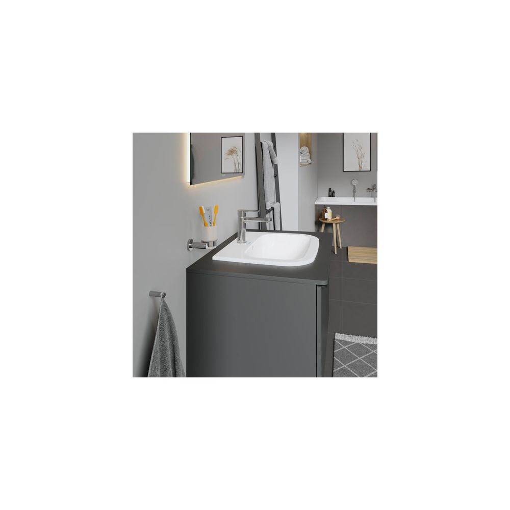 Duravit D-Code Einbauwaschtisch 435x545x195mm, Weiß Hochglanz, mit HLB/Überlauf, 1 ... DURAVIT-0337540000 4021534344077 (Abb. 3)