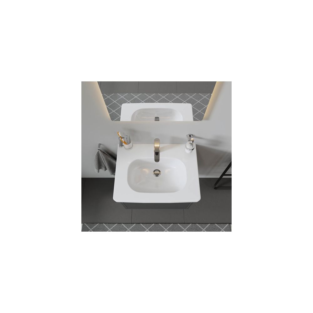 Duravit D-Code Waschtisch 485x650x175mm, Weiß Hochglanz, Rechteckig, 1 Waschplatz/... DURAVIT-03426500002 4021534822407 (Abb. 1)