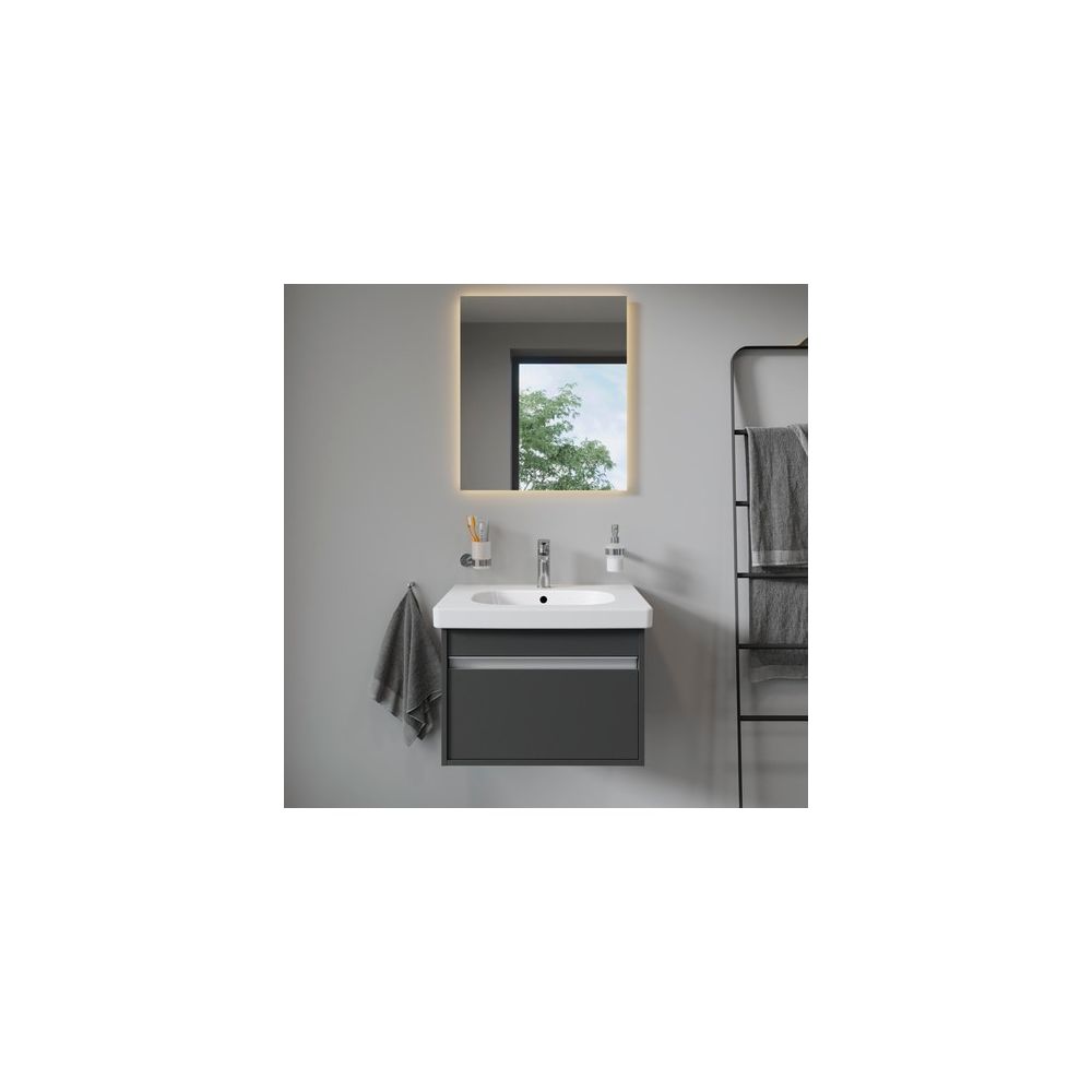 Duravit D-Code Waschtisch 485x650x175mm, Weiß Hochglanz, Rechteckig, 1 Waschplatz/... DURAVIT-03426500002 4021534822407 (Abb. 3)