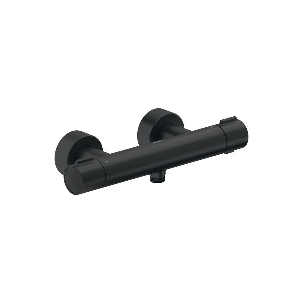Duravit Thermostatarmaturen Brausethermostat Aufputz, Mattschwarz, S-Anschlüsse, ... DURAVIT-TH4220000046 4067116113631 (Abb. 1)