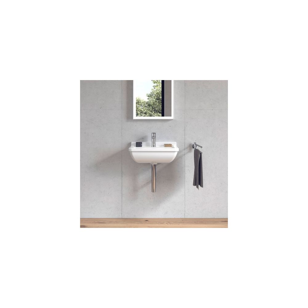 Duravit Starck 3 Waschtisch 360x500x180mm wandhäng., Weiß Hochglanz, Rechteckig, 1 ... DURAVIT-0300500000 4021534223082 (Abb. 4)