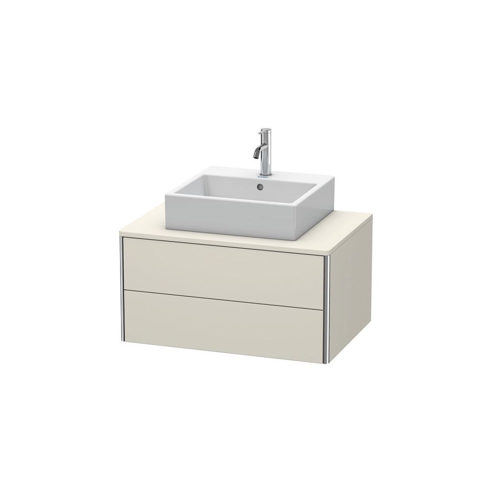 Duravit XSquare Konsolenwaschtischunterbau wandhäng. 548x800x400mm, ohne KSP Taupe... DURAVIT-XS491009191 4053424553603 (Abb. 1)