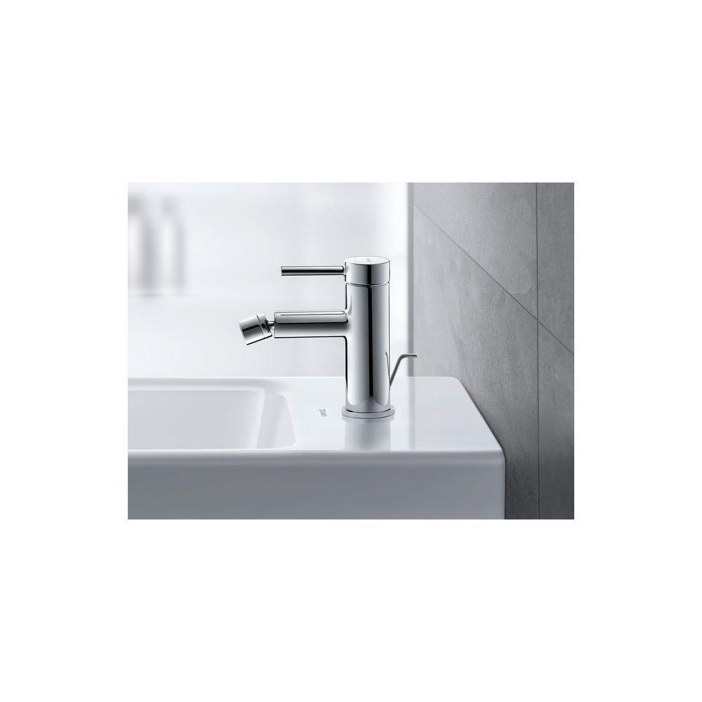 Duravit Circle Einhebel-Bidetmischer, Chrom HG, Standmontage, Ausladung 128mm, Ch... DURAVIT-CE2400001010 4067116104509 (Abb. 1)
