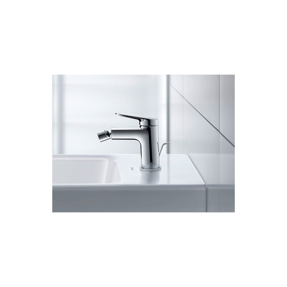 Duravit Wave Einhebel-Bidetmischer, Chrom, 5l/min, mit Garnitur, Ausladung 128mm,... DURAVIT-WA2400001010 4067116105551 (Abb. 3)