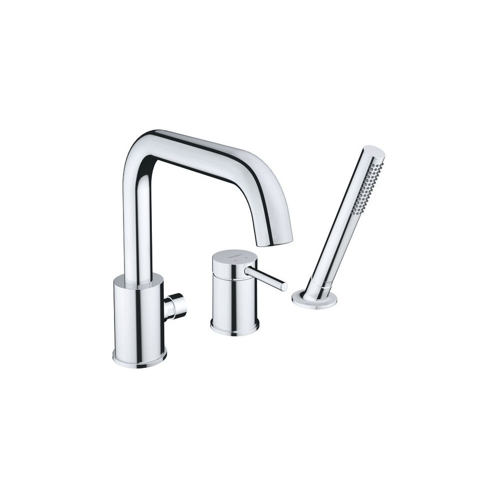 Duravit Circle 3-Loch Wannenarmatur Keramikmischsystem, Chrom HG, 25l/min Durchfl... DURAVIT-CE5260000010 4067116104608 (Abb. 1)
