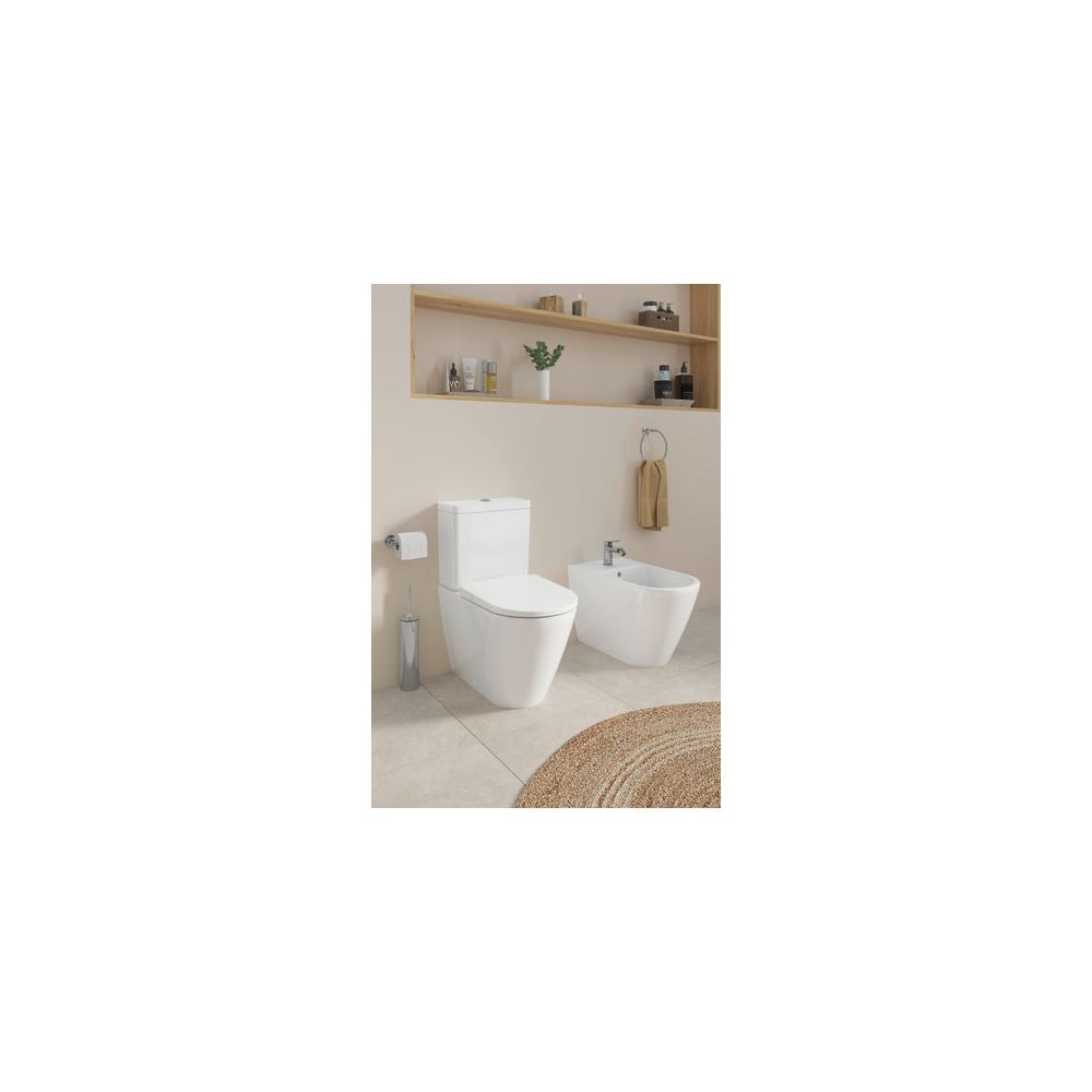 Duravit Wave Einhebel-Bidetmischer, Chrom, 5l/min, mit Garnitur, Ausladung 128mm,... DURAVIT-WA2400001010 4067116105551 (Abb. 1)