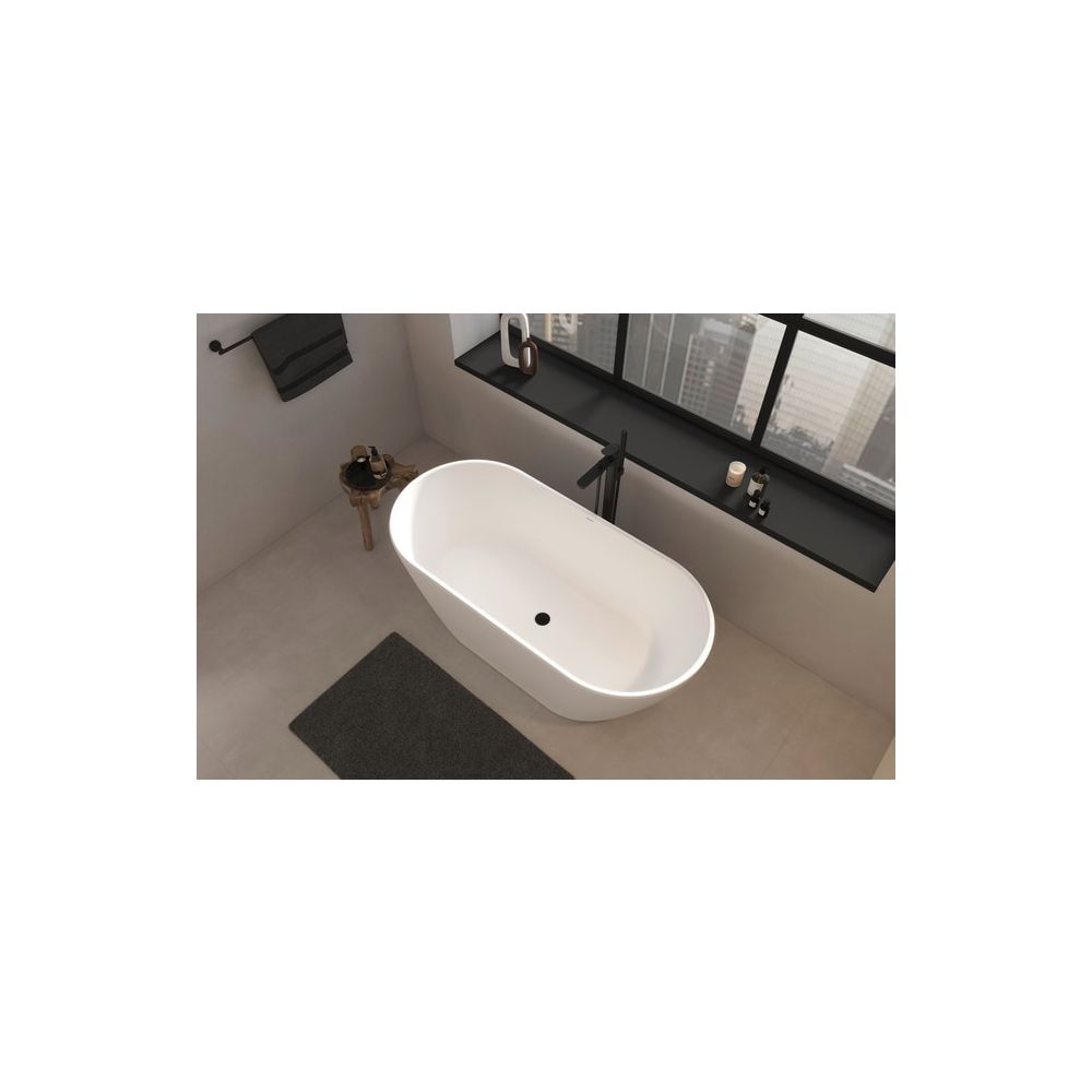 Duravit Wave Einhebel-Wannenmischer bodenstehend, Mattschwarz, Höhe 947mm, Auslad... DURAVIT-WA5250000046 4067116105971 (Abb. 1)