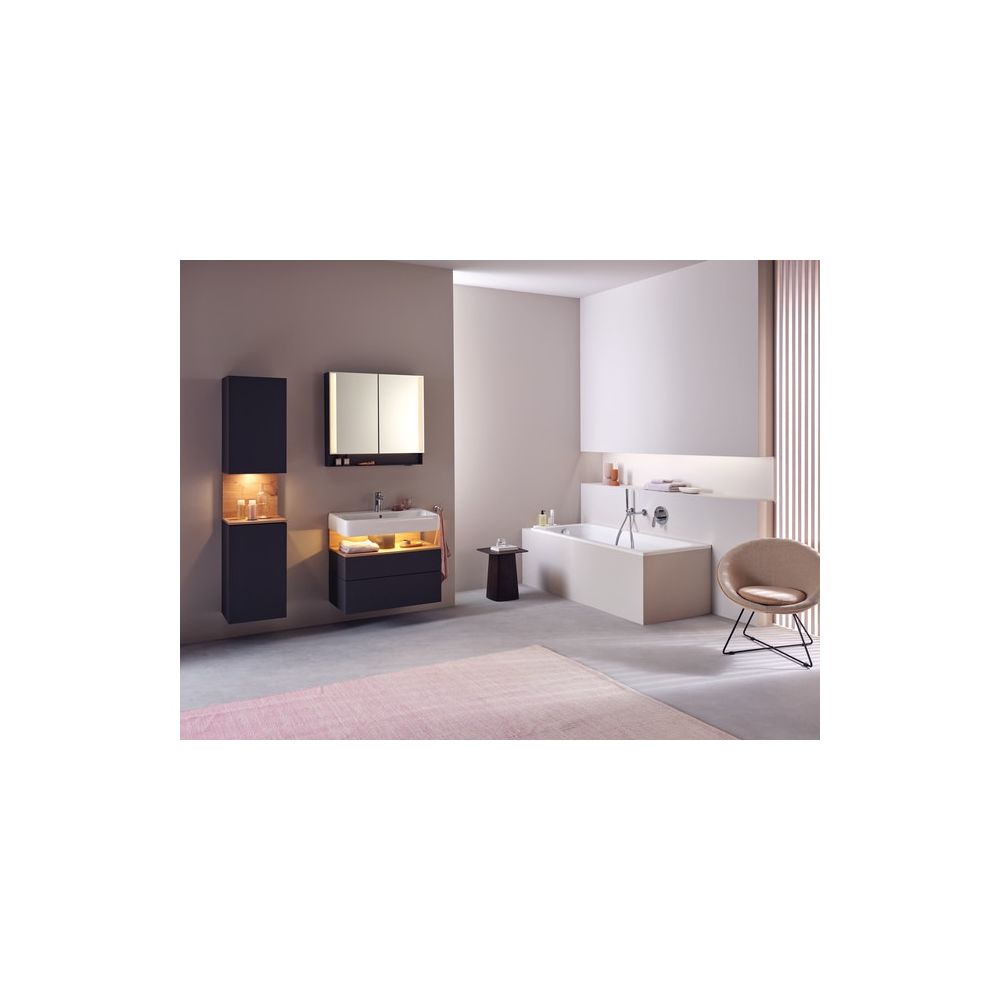 Duravit Qatego Spiegelschrank Wandmontage 155x800x750mm, Graphit, 2 Türen L/R,... DURAVIT-QA7151049492000 4067116205572 (Abb. 2)