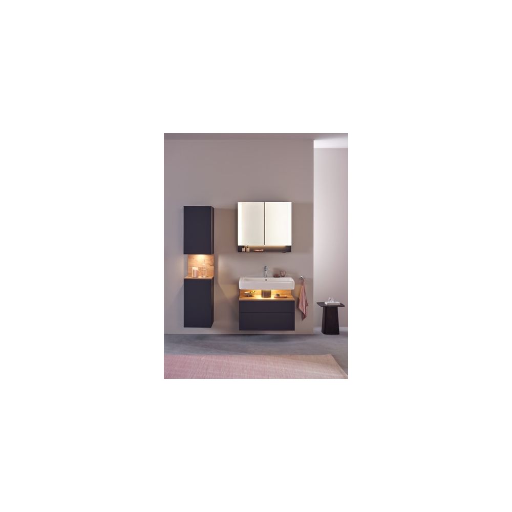 Duravit Qatego Spiegelschrank Wandmontage 155x800x750mm, Graphit, 2 Türen L/R,... DURAVIT-QA7151049492000 4067116205572 (Abb. 3)