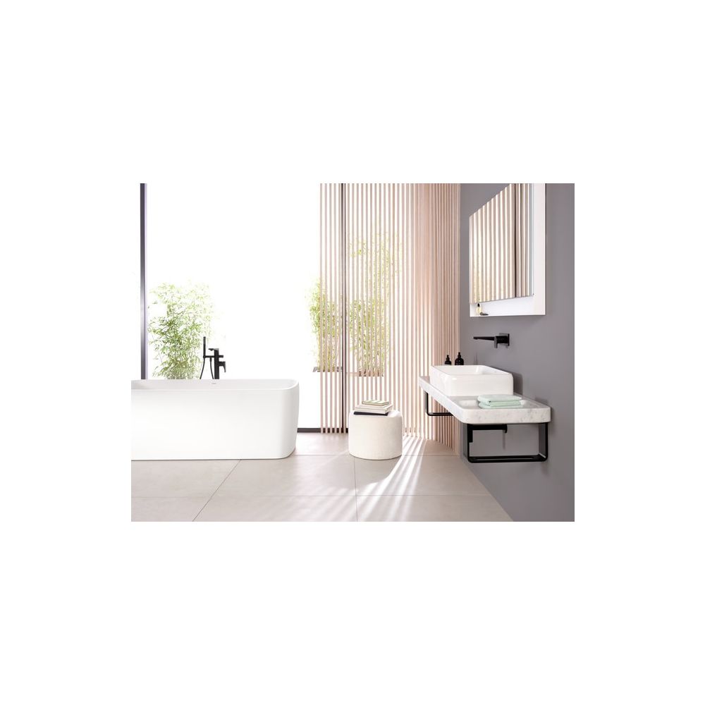 Duravit Qatego Aufsatzbecken Weiß Hochglanz mit Konsole Marmor poliert, Konsolenträg... DURAVIT-D4800700 4067116314748 (Abb. 11)