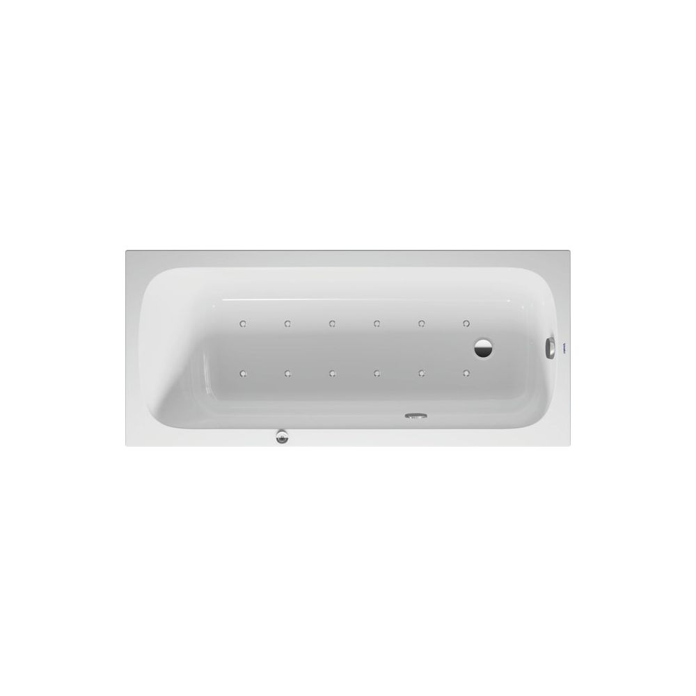 Duravit Qatego Whirlwanne Rechteckig, Einbau, 750x1700x480mm, Air-System, 1 Rü... DURAVIT-760612000AS0000 4067116074062 (Abb. 1)