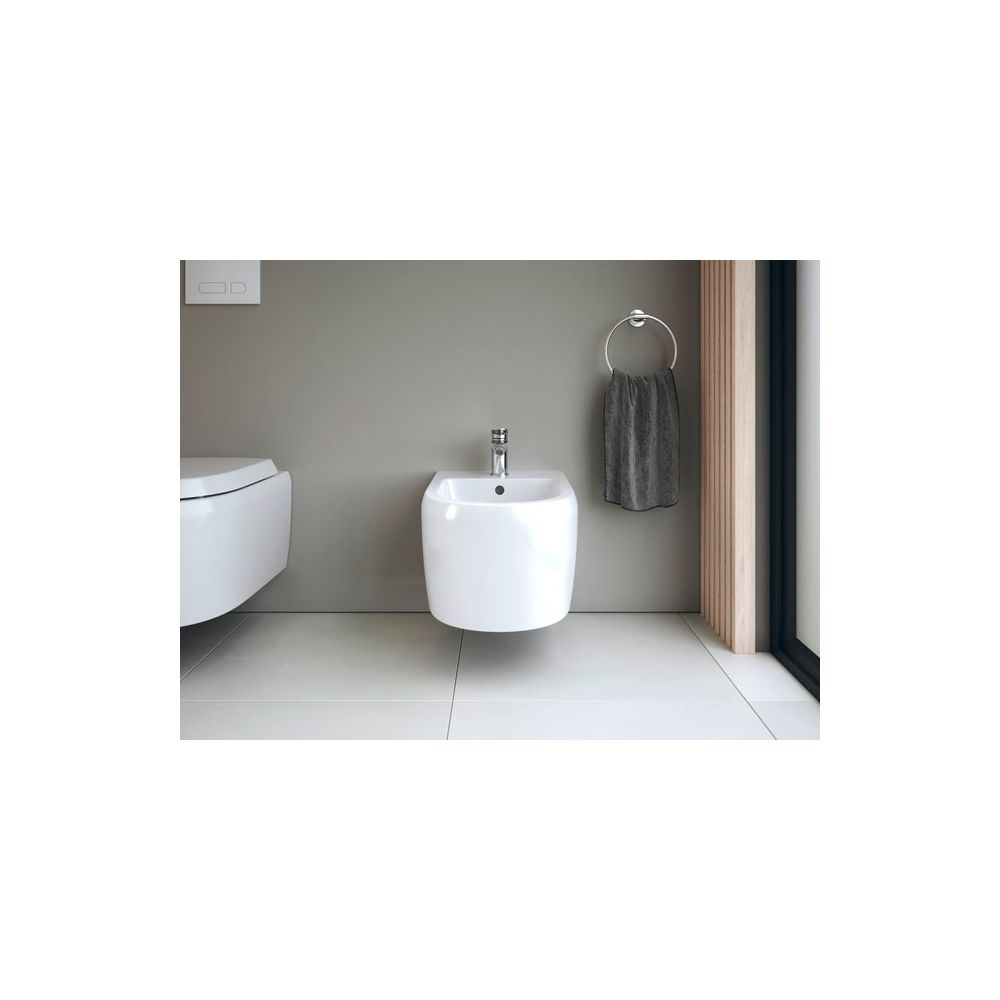 Duravit Qatego Wandbidet 570x385x285mm, Weiß Hochglanz, HygieneGlaze, 1 HL, HLB, Üb... DURAVIT-2263152000 4067116069587 (Abb. 4)