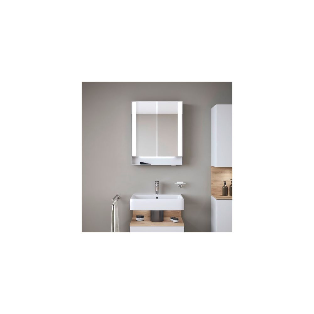 Duravit Qatego Spiegelschrank Wandmontage 155x600x750mm, Weiß, 2 Türen L/R, 2 ... DURAVIT-QA7150018180010 4067116205244 (Abb. 7)