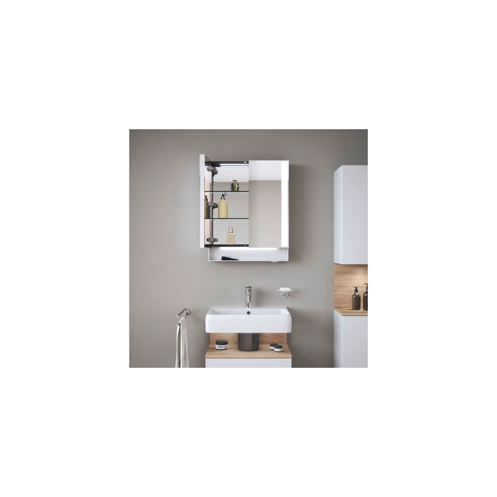 Duravit Qatego Spiegelschrank Wandmontage 155x600x750mm, Weiß, 2 Türen L/R, 2 ... DURAVIT-QA7150018180010 4067116205244 (Abb. 8)