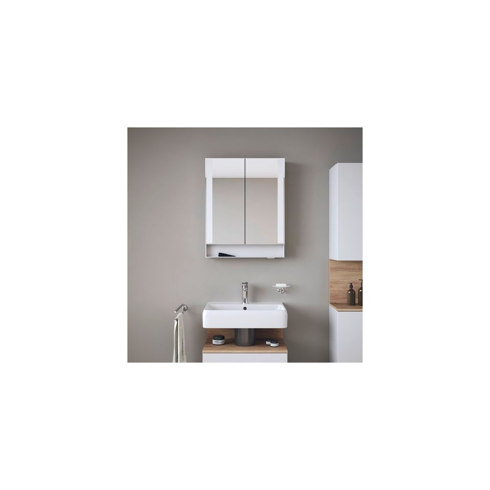 Duravit Qatego Spiegelschrank Wandmontage 155x600x750mm, Weiß, 2 Türen L/R, 2... DURAVIT-QA7150018180010 4067116205244 (Abb. 10)
