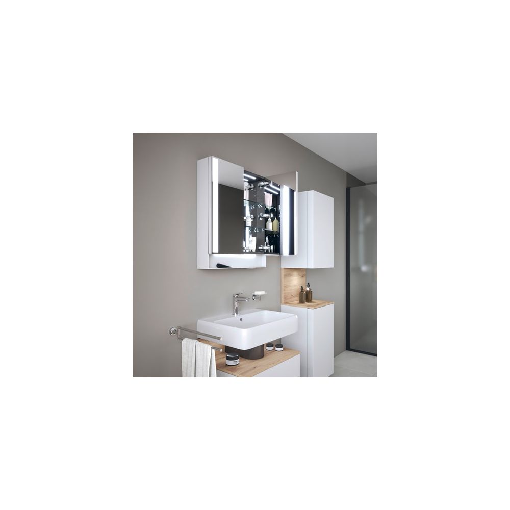 Duravit Qatego Spiegelschrank Wandmontage 155x600x750mm, Weiß, 2 Türen L/R, 2... DURAVIT-QA7150018180010 4067116205244 (Abb. 11)