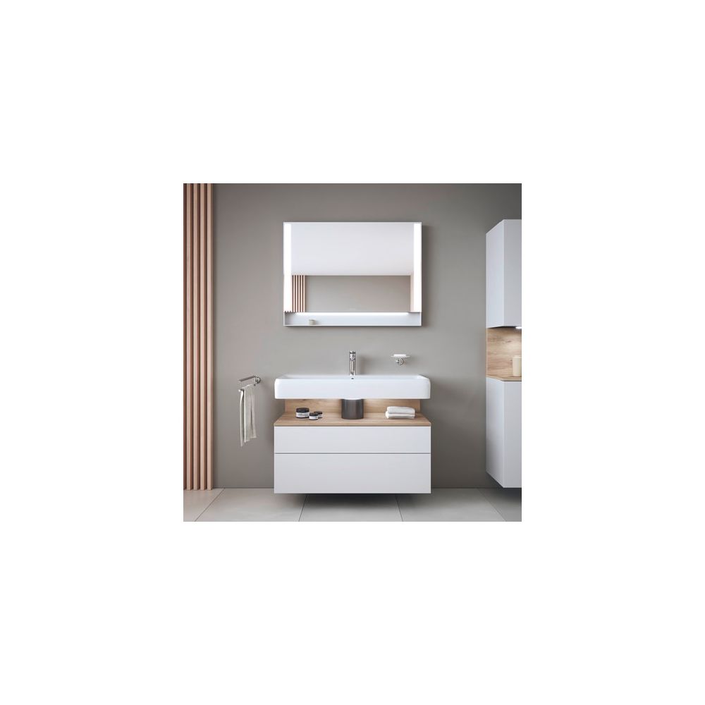 Duravit Qatego Waschtisch 470x1000x150mm wandh. Weiß Hochglanz, Rechteckig, HYG, 1 ... DURAVIT-2382102000 4067116070118 (Abb. 4)