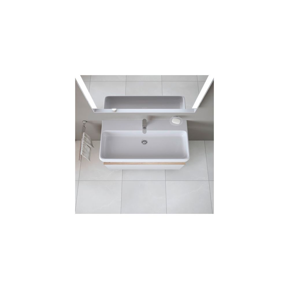 Duravit Qatego Waschtisch 470x1000x150mm wandh. Weiß Hochglanz, Rechteckig, HYG, 1 ... DURAVIT-2382102000 4067116070118 (Abb. 5)