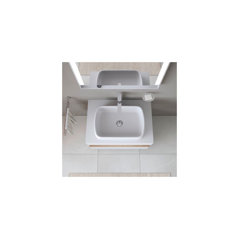 Duravit Qatego Aufsatzbecken 600mm, Weiß Hochglanz, Oval, ohne Überlauf und HLB, Ge... DURAVIT-2384600079 4067116996142 (Abb. 7)