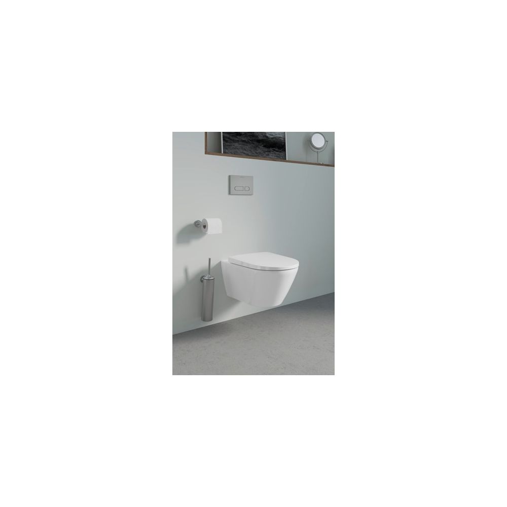Duravit Bürstengarnitur Starck T 80x80x435mm, wandhäng. Edelstahl gebürstet, Messin... DURAVIT-0099467000 4067116087291 (Abb. 1)