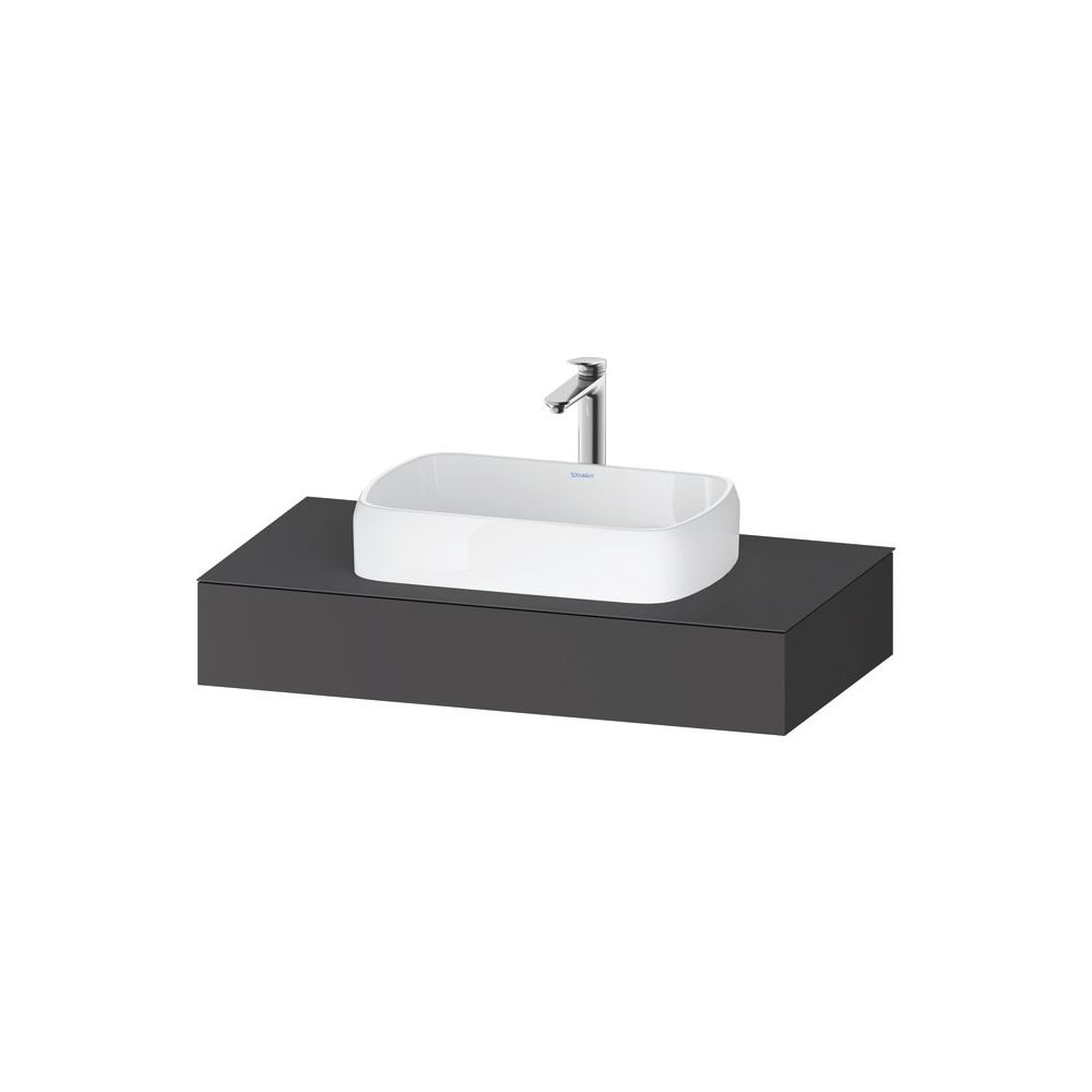 Duravit Qatego Konsole 550x1000x170mm, 1 Ausschnitt/Waschplatz, Graphit Matt, ... DURAVIT-QA4801049490000 4067116258516 (Abb. 2)