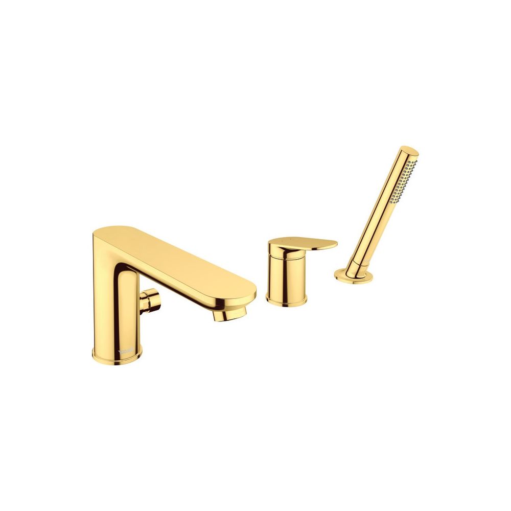 Duravit Wave 3-Loch Wannenarmatur Keramikmischsystem, Gold poliert, 27l/min Durch... DURAVIT-WA5260000034 4067116106039 (Abb. 2)