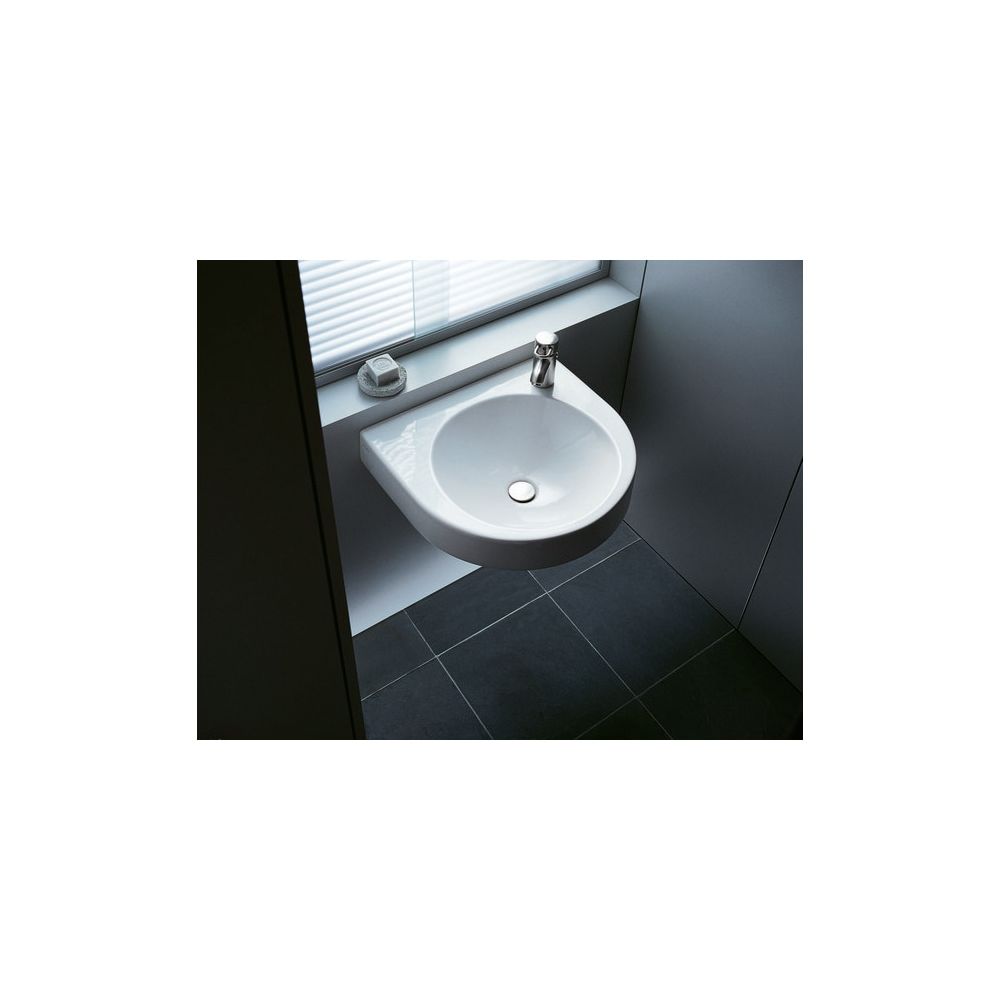 Duravit Architec Waschtisch 520x575x150mm wandhäng., Weiß Hochglanz, Halbrund, 1 Wa... DURAVIT-0449580008 4021534563348 (Abb. 1)