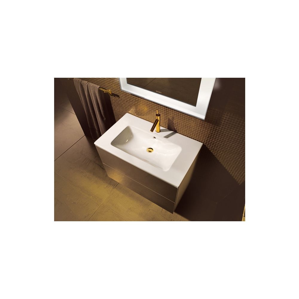 Duravit ME by Starck Waschtisch 490x830x180mm, Weiß Hochglanz, Rechteckig, 1 Wasch... DURAVIT-2336830000 4021534966538 (Abb. 38)