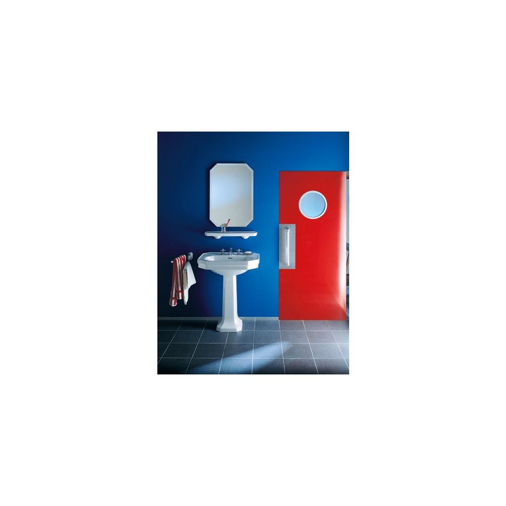 Duravit Serie 1930 Standsäule aus Keramik 260x270x675mm, Weiß Hochglanz, WonderGli... DURAVIT-08579100001 4021534195662 (Abb. 1)