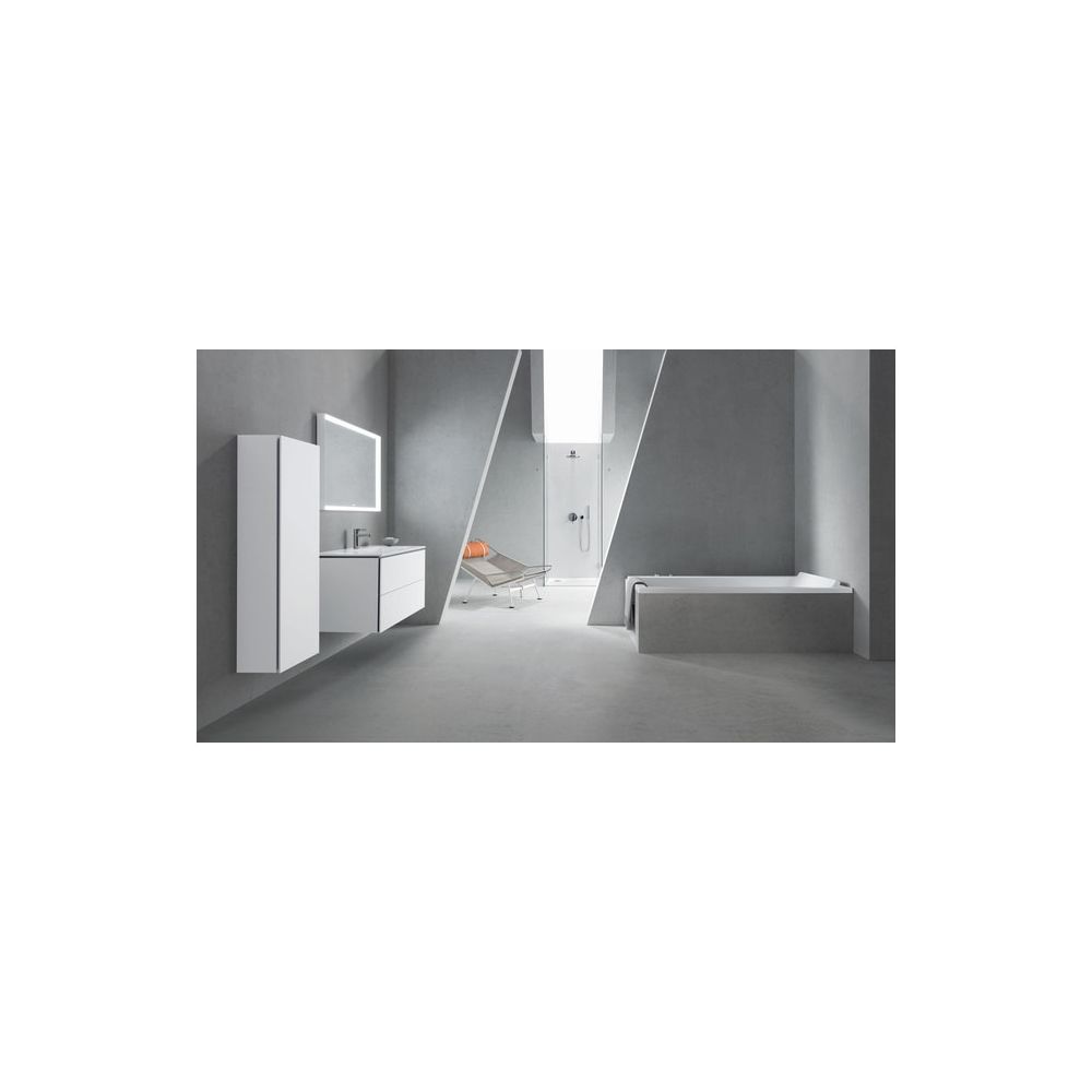 Duravit L-Cube Halbhochschrank Dekor 243x400x1320mm Mattweiß, 1 Tür L, 3 Glasfachb... DURAVIT-LC1168L1818 4053424302966 (Abb. 2)